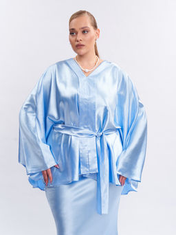 Шелковая блузка TBL73537BLU15 - Артесса фото 2