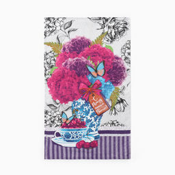 Набор полотенец кух. Доляна Счастье 35х60см-4 шт, 100% хл, рогожка 160 г/м2  фото 6