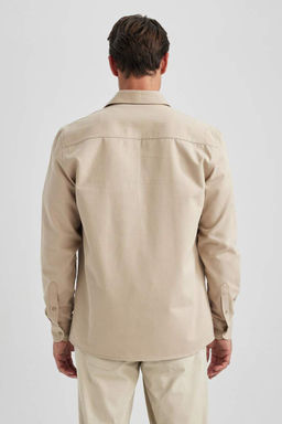 Рубашка стандартного кроя с длинным рукавом - Defacto фото 9