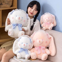 Мягкая игрушка Зайка с цветными глазами 40 см (арт. 2022/40)