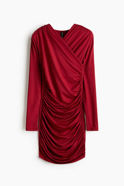 Vestido drapeado de punto