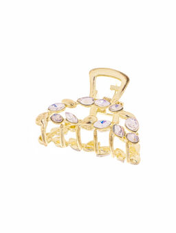 Цена за 6 шт. Крабик для волос «Кэли», дуга, 5 см, золото