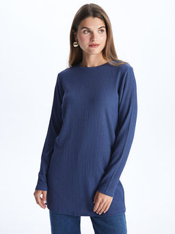 Bisiklet Yaka D?z Uzun Kollu Kad?n Tunik