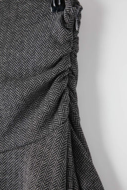 Antrasit Jakarl? Skater Asimetrik Midi Orme Etek TWOAW26ET00161 - Trendyolmilla фото 7