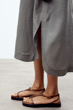 STRAPPY PLATFORM SANDALS - Zara фото 13