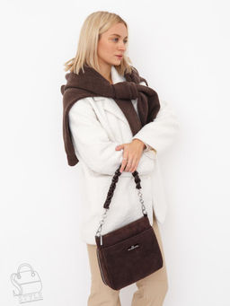 Сумка женская кожаная 2378YF d.coffee Polina&Eiterou