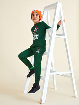 Bisiklet Yaka Nostaljik Maymun Bask?l? Uzun Kollu Erkek ?ocuk Sweatshirt - Waikiki фото 3