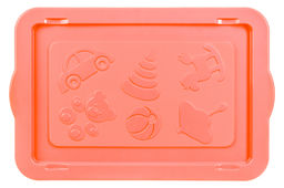 Ящик для игрушек 55 л 61*41*33 см KidsBox  Динозаврики светло-бирюзов с корал.крышк на кол.(449) - Elan gallery фото 5