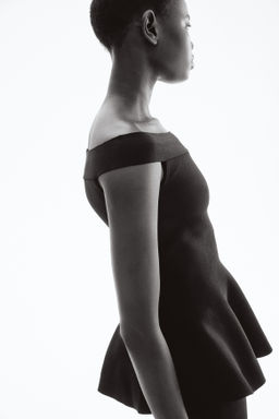 Top off-the-shoulder con peplum - H&m фото 5
