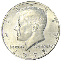 1/2 доллара (50 центов) 1972 года D США