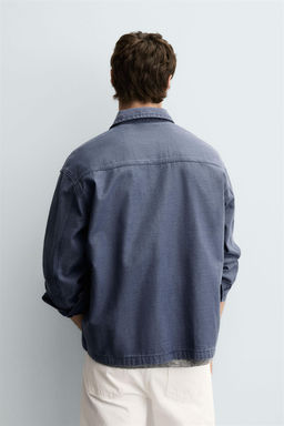 BOXY FIT DENIM SHIRT - Zara фото 3