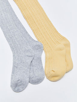 Kendinden Desenli K?z ?ocuk K?lotlu ?orap 2li - Waikiki фото 2