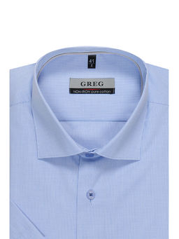 Сорочка мужская короткий рукав GREG 124/201/2263/Z/1p  фото 3