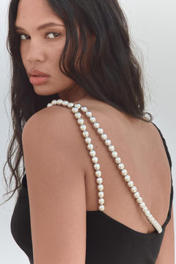 KNIT TOP WITH BALL STRAPS - Zara фото 5