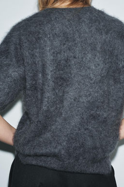 100% WOOL OVERSIZED SHORT SLEEVE JUMPER