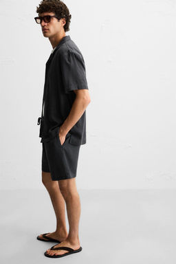 GEOMETRIC JACQUARD BERMUDA SHORTS - Zara фото 6