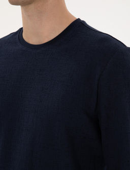 Lacivert Regular Fit Sweatshirt