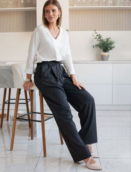 Летящая блузка из премиальной вискозы и лиоцелла