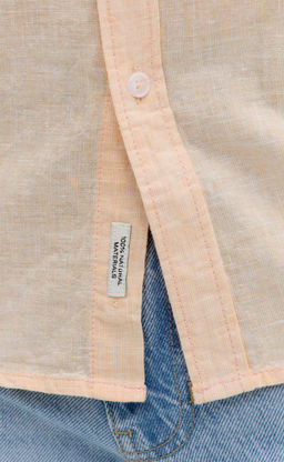 Рубашка к/р лен F111-0450 l.orange - Fine joyce фото 5