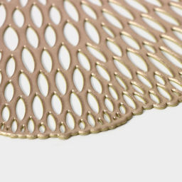 Набор салфеток сервировочных на стол Доляна Мэри, d=38 см, 4 шт, цвет золотой  фото 14