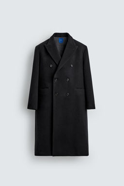 DOUBLE-BREASTED WOOL BLEND COAT AARON LEVINE X ZARA фото 8