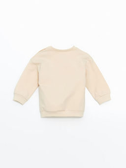 Bisiklet Yaka Bask?l? Erkek Bebek Sweatshirt - Waikiki фото 3