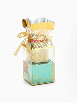 Подарочный набор Цвети от счастья: крем-мёд с хлопком 120 г, чай чёрный с апельсином и шоколадом 50 г - Фабрика счастья фото 3