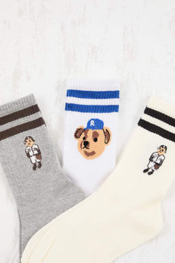 Cok Renkli 3lu Corap TMNSS26CO00002