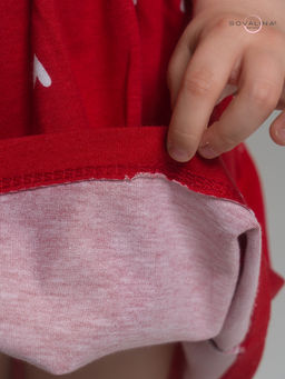 Платье Лето беленькие сердечки