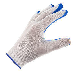 Перчатки нейлоновые, обливные, покрытие нитриловое, размер M (8), цвет - сине-белый (Китай) - Домашняя Мода фото 2