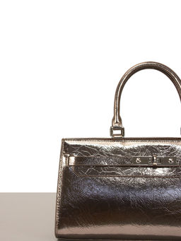 LACCOMA сумка НИ7236-бронзовый натуральная кожа хлопок  фото 3