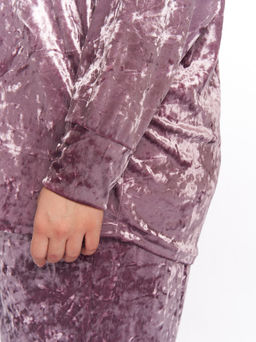 Бархатный костюм KO33511PUR39