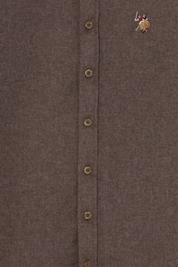 U. S. Polo Assn / Мужская рубашка кокосового цвета Uzunkol Basic - U.s. polo assn фото 6