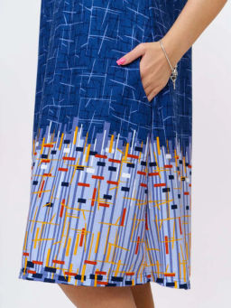 Сарафан женский, цвет синий желтый красный