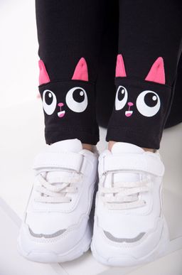 Лосины из футера двухнитки с начесом для девочки Bonito  фото 31