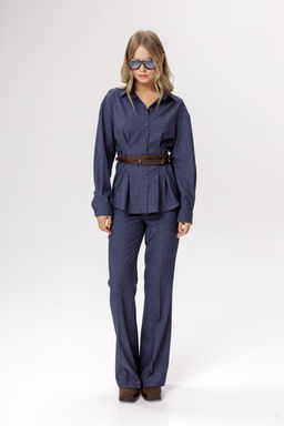 Рубашка Pirs 6568 синий