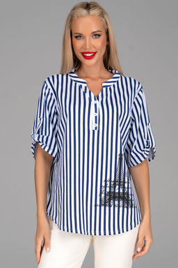 Рубашка Мулен Руж (полоска/эйфелевая башня)