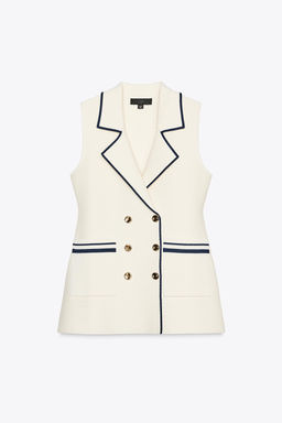 TRIM KNIT WAISTCOAT - Zara фото 16