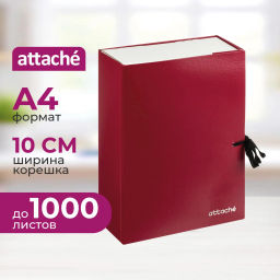 Папка архивная складная ATTACHE,100 мм,красн