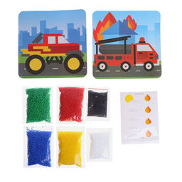 Набор для творчества Аппликация пенопластовыми шариками машины - Школа талантов фото 2