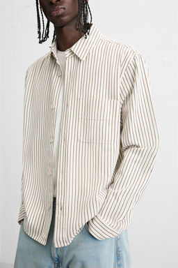 STRIPED RELAXED FIT SHIRT - Zara фото 5