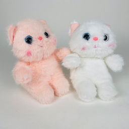 Мягкая игрушка Котик с щечками 22 см