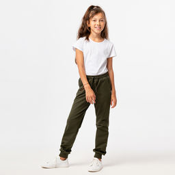 RODOS Брюки для девочки М-256 Хаки
