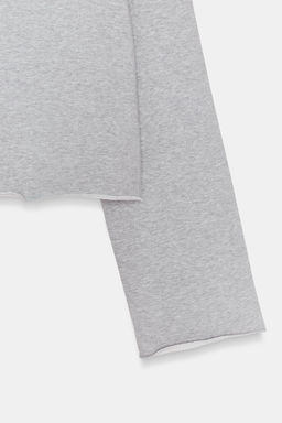 SUDADERA CUELLO BARCO / Gris vigor? - Zara фото 6
