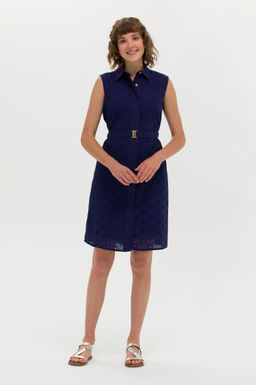 Женское темно-синее плетеное платье - U.s. polo assn фото 15
