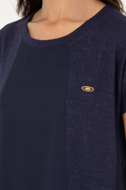 Женская темно-синяя футболка - U.s. polo assn фото 7