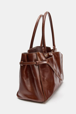 LEATHER CITY BAG - Zara фото 4
