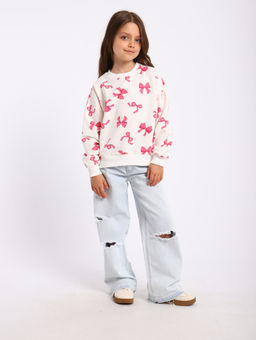 ДЖ063 Джемпер "Бант" (розовый)