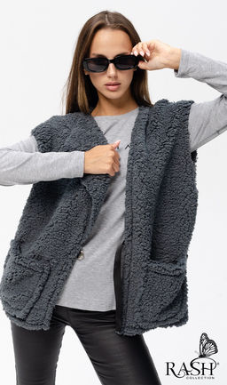 Жилет "Тедди" графит Цвет:как на фото