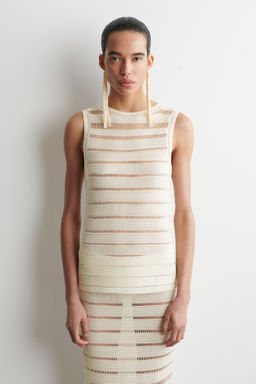 LADDER-STITCH KNITTED TOP - H&m фото 2
